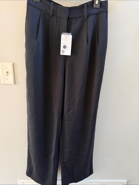 Quince black wide leg pants womens